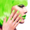 Airbrush Fingernägel Neon Grün -FaschingFreude Verkäufe neon airbrush fingernaegel neon gruen neon fingernails neon green falsche fingernaegel 36697 01