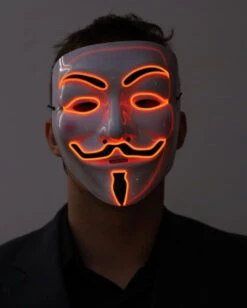 Beleuchtete Vendetta LED Maske -FaschingFreude Verkäufe neon licht vendetta maske neon light vendetta mask halloween horror vendetta maske 53440 1