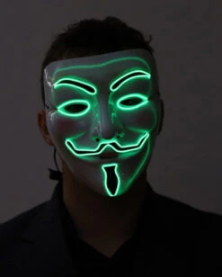 Beleuchtete Vendetta LED Maske -FaschingFreude Verkäufe neon licht vendetta maske neon light vendetta mask halloween horror vendetta maske 53440 2