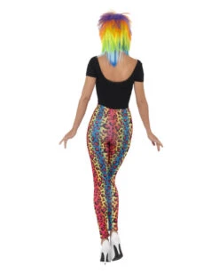 Leoparden Leggings In Neonfarben -FaschingFreude Verkäufe neon leoparden leggings 80er jahre leggings bad taste outfit 80er jahre motto party 23932 3