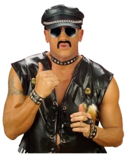 Nieten Armband Economy -FaschingFreude Verkäufe nieten armband economy schwarzes kunstlederarmband mit pyramidennieten aus metall gothicschmuck punker accessoire 20125 2