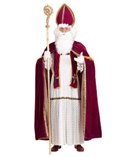 5-tlg Nikolaus Kostüm Mit Mitra 9 5-tlg Nikolaus Kostüm Mit Mitra -FaschingFreude Verkäufe nikolaus kostuem weihnachtsmann kostuem santa claus kostuem santa claus costume 37000 01