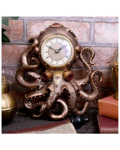 Octoclock Steampunk Oktopus Wanduhr -FaschingFreude Verkäufe octoclock steampunk oktopus wanduhr gothic steampunk octopus wall clock steampunk deko 39304 4
