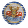 Oktoberfest Partyteller 8 St. -FaschingFreude Verkäufe oktoberfest papp teller bayrische dekoration muenchner tischgedeck blau weisse platte wiesen accessoiere essens besteck 8801684