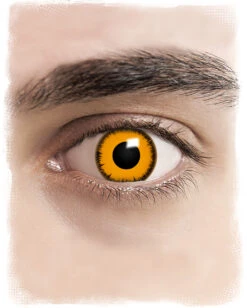 Orange Werewolf Kontaktlinsen -FaschingFreude Verkäufe orange werwolf halloween sfx kontaktlinsen halloween contact lenses mann