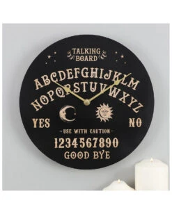 Wanduhr Mit Ouija Brett Motiv 28cm 7 Wanduhr Mit Ouija Brett Motiv 28cm -FaschingFreude Verkäufe ouija brett wanduhr talking board gothic wall clock gothic und halloween wohndeko und geschenke 51486 3