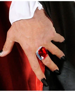 Ovaler Ring Mit Rubinrotem Schmuckstein -FaschingFreude Verkäufe ovaler ring mit rubinrotem schmuckstein karnevals schmuck halloween schmuck ring karnevals juwelen oval ring with ruby red gemstone 17580 2
