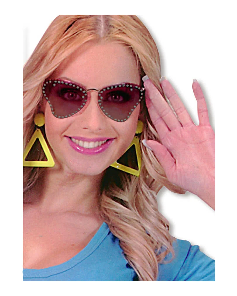 Partybrille Butterfly Getönt Mit Strass