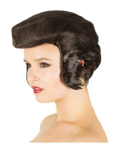 Rock King Perücke Braun -FaschingFreude Verkäufe peruecke rock king braun elvis faschings frisur schmalzlocken karnevalsperuecke 8801248 02