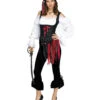 Schwarze Piratin Kostümhose