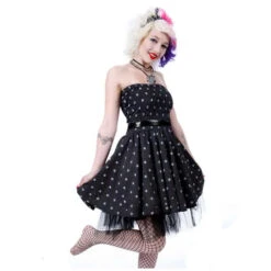 Polka Dot Petticoat Kleid Mit Tüll