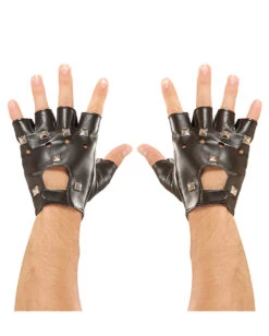 Rocker & Biker Handschuhe Mit Nieten