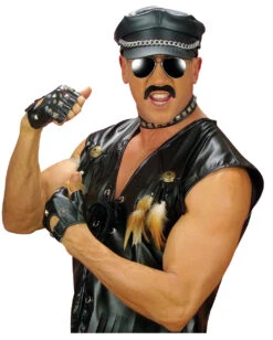 Biker & Rocker Nieten Set In Lederoptik