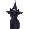 Purrah Hexenkatze Christbaumkugel 11cm -FaschingFreude Verkäufe purrah hexenkatze weihnachtskugel gothic christbaumkugel purrah witch cat hanging ornament 51092 01