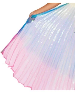 Regenbogenfarbene Isis Flügel -FaschingFreude Verkäufe regenbogen xxl fluegel rainbow wings with support sticks riesen fluegel als kostuemzubehoer stelzenlaeufer fluegel 29157 4