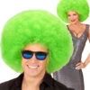 XL Afro Perücke Grün -FaschingFreude Verkäufe riesige afro peruecke gruen neon green afro wig 38098 01