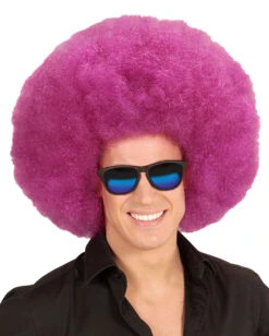 XL Afro Perücke Lila -FaschingFreude Verkäufe riesige afro peruecke lila purple oversized afro wig faschingsperuecke karnevals peruecke 38097 03
