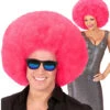 XL Afro Perücke Pink -FaschingFreude Verkäufe riesige afro peruecke pinke pink oversized afro wig faschingsperuecke karnevals peruecke 38101 01