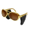 Kostümbrille Rock 'n' Roll Mit Koteletten -FaschingFreude Verkäufe rockn roll brille elvis brille rockn roll glasses brille mit koteletten 38084 01