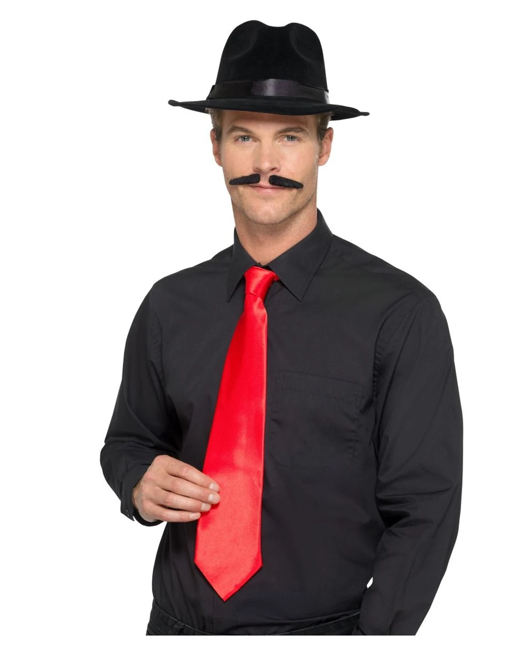 Deluxe Gangster Krawatte Rot 3 Deluxe Gangster Krawatte Rot