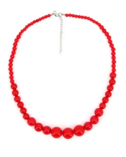 Kunststoff Perlenkette Mit Roten Perlen 7 Kunststoff Perlenkette Mit Roten Perlen -FaschingFreude Verkäufe rote kunststoff perlenkette kostuemschmuck red plastic pearl necklace 17167 03