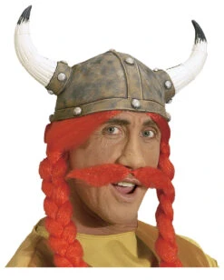 Roter Schnauzbart -FaschingFreude Verkäufe roter schnauzbart comic bart gallier bart faschings bart 22960 3