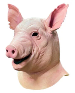 SAW: Spiral Pig Maske -FaschingFreude Verkäufe saw spiral pig maske from the book of saw pig mask saw fanartikel saw schwein maske fuer sammler 54373 2