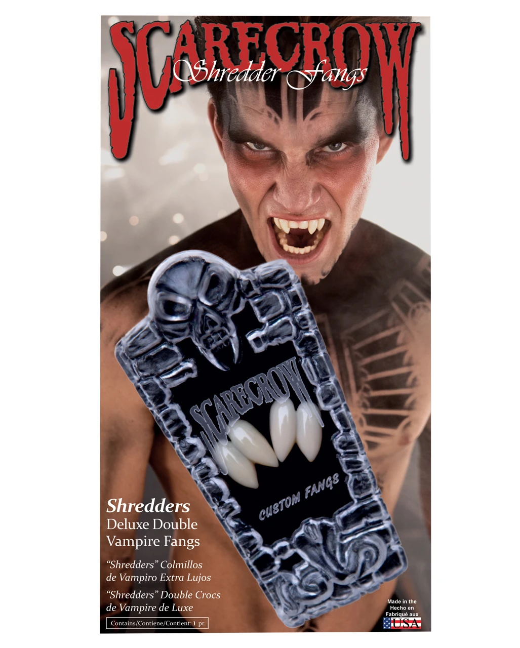 Scarecrow Vampir-Doppeleckzähne 3 Scarecrow Vampir-Doppeleckzähne