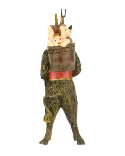 Spooky Krampus Zwillinge Christbaumkugel 10cm -FaschingFreude Verkäufe scary krampus weihnachtskugel halloween und horror weihnachtsdeko krampus hanging ornament 54758 3