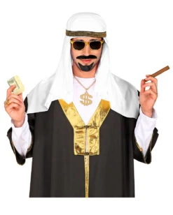 Scheich Kopftuch 7 Scheich Kopftuch -FaschingFreude Verkäufe scheich kopfbedeckung sheik headwear araber kopftuch kostuemzubehoer 38515 03