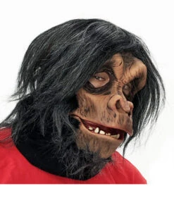 Schimpansen Maske Deluxe -FaschingFreude Verkäufe schimpansen maske affenmaske chimp mask tiermaske 14243 02
