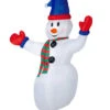 Aufblasbarer Schneemann Mit LED 240cm -FaschingFreude Verkäufe schneemann aufblasbar weihnachts figuren weihnachts aussendeko inflatable snowman christmas decoration bild1 26829