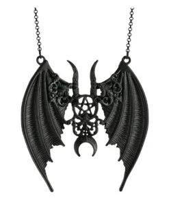 Schwarze Maleficent Gothic Halskette