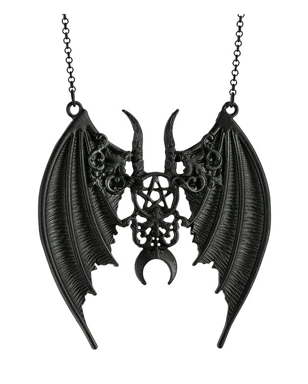 Schwarze Maleficent Gothic Halskette 3 Schwarze Maleficent Gothic Halskette