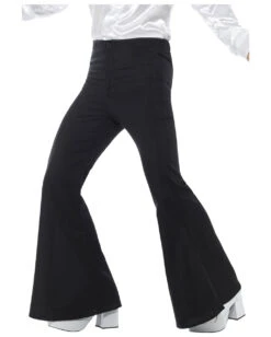 Schwarze Herren Schlaghose