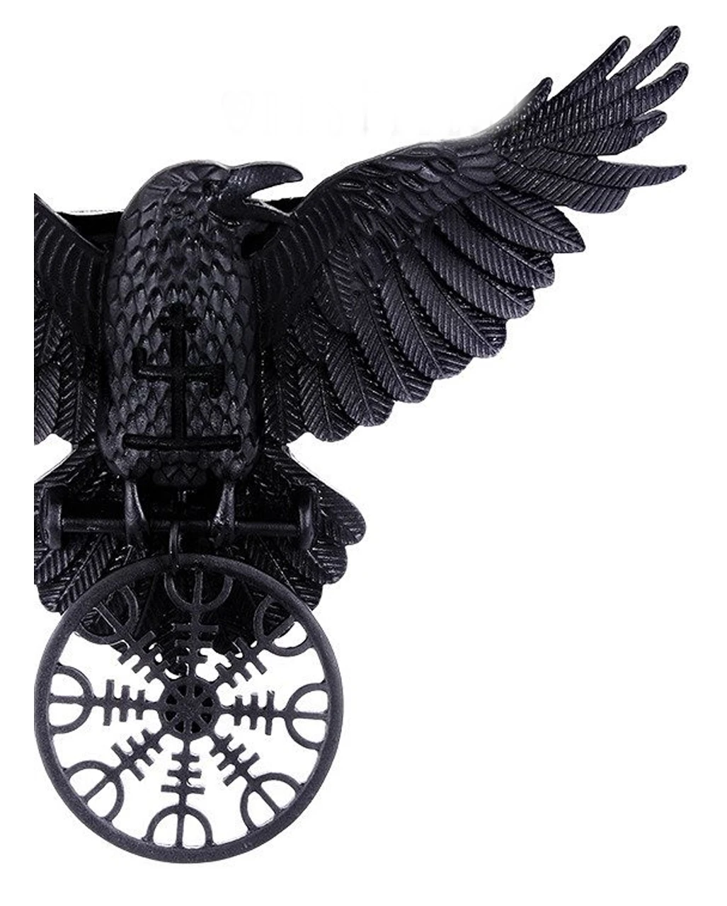 Schwarze Krähen Halskette Mit Rune 4 Schwarze Krähen Halskette Mit Rune – Bild 2