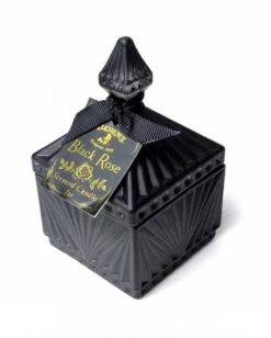 Schwarze Rose Gothic Duftkerze Im Antik Glas Small -FaschingFreude Verkäufe schwarze rose gothic duftkerze im vintage glas small gothic tischdeko halloween tischdeko 50868 03