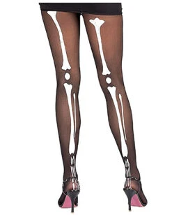 Strümpfe Mit Skellettaufdruck