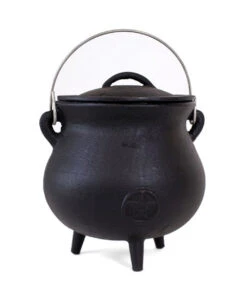 Hexenkessel Mit Pentagram Aus Gusseisen 19cm