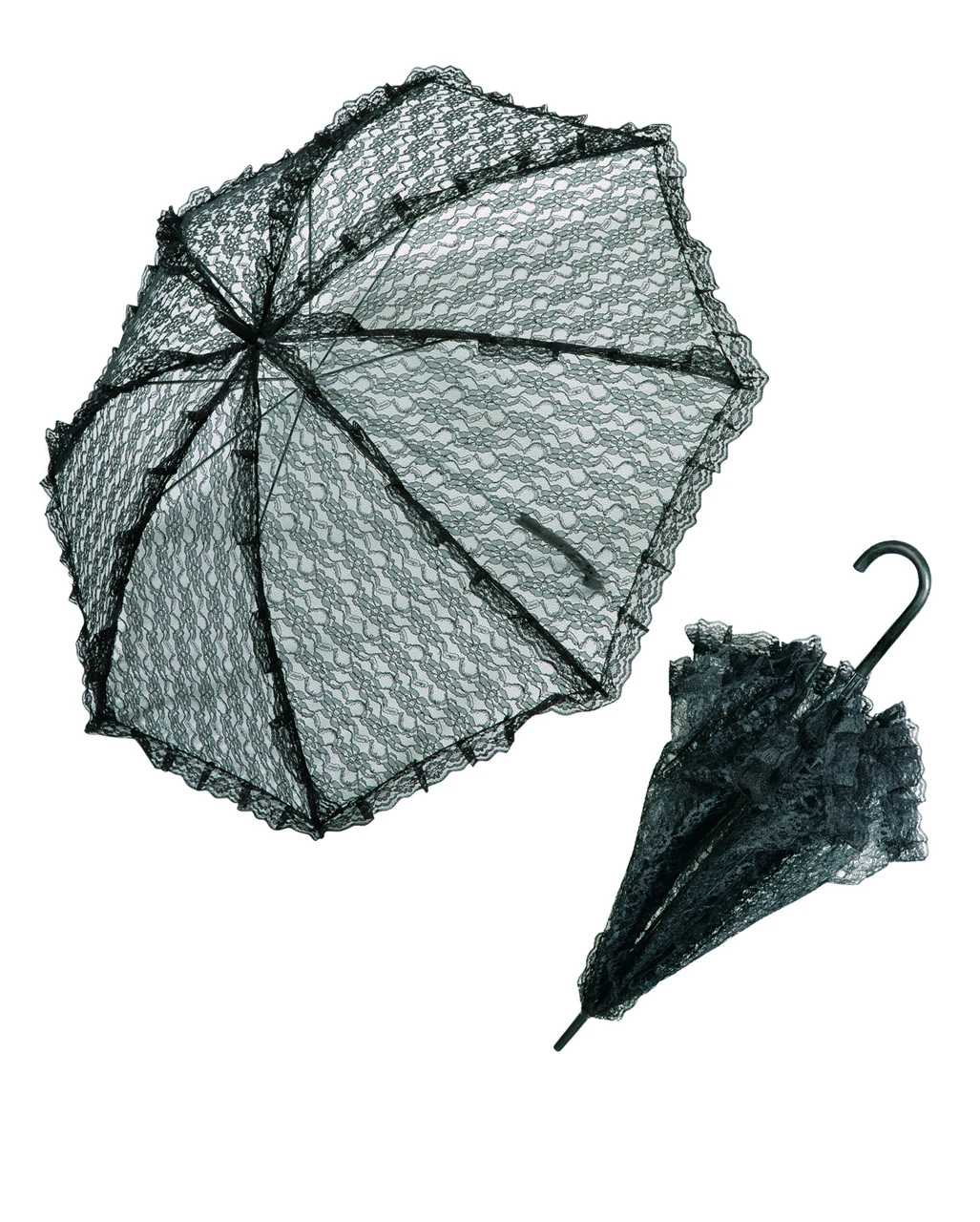 Spitzenschirm Schwarz 3 Spitzenschirm Schwarz