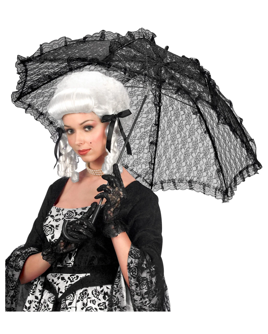 Spitzenschirm Schwarz 4 Spitzenschirm Schwarz – Bild 2