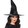 Schwarzer Satin Hexenhut -FaschingFreude Verkäufe schwarzer hexenhut klassischer hexenhut aus schwarzem satin halloween hexenhut karnevals hexenhut 10864 2