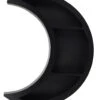Schwarzer Halbmond Wandregal 42cm -FaschingFreude Verkäufe schwarzes halbmond wandregal black crescent moon shelf gothic wohnaccessoire 51167 01