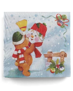 Servietten Mit Advents-Motiv