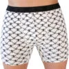 Totenkopf Pants Für Herren -FaschingFreude Verkäufe short weiss mit schwarzen totenkoepfen totenkopf pants geschenkidee fuer totenschaedel fans 28193