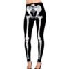 Leggings Mit Knochen Motiv -FaschingFreude Verkäufe skeleton leggings skelett knochen hose als halloween verkleidung fuer frauen 24874