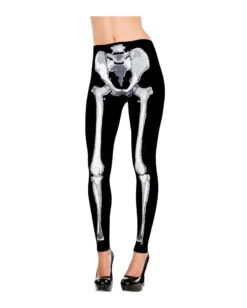 Leggings Mit Knochen Motiv