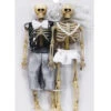 Skelettiertes Brautpaar 15cm 1 Skelettiertes Brautpaar 15cm -FaschingFreude Verkäufe skelett brautpaar 15cm halloween figuren hochzeitsgeschenk skeleton couple 38413
