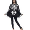 Unisex Skelett Poncho Mit Handschuhen -FaschingFreude Verkäufe skelett poncho unisex mit handschuhe skelett verkleidung halloween skeleton kit poncho 35809