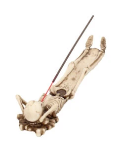 Knochenskelett Räucherstäbchenhalter 27cm -FaschingFreude Verkäufe skelett take it easy raeucherstaebchenhalter skeleton insence holder gothic deko gothic wohnaccessoire 51017 05